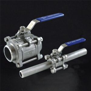 R410 3 Pieces Butt Weld Ball Valve