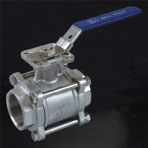 R415 3 Pieces BALL VALVE WITH MOUNTING PAD